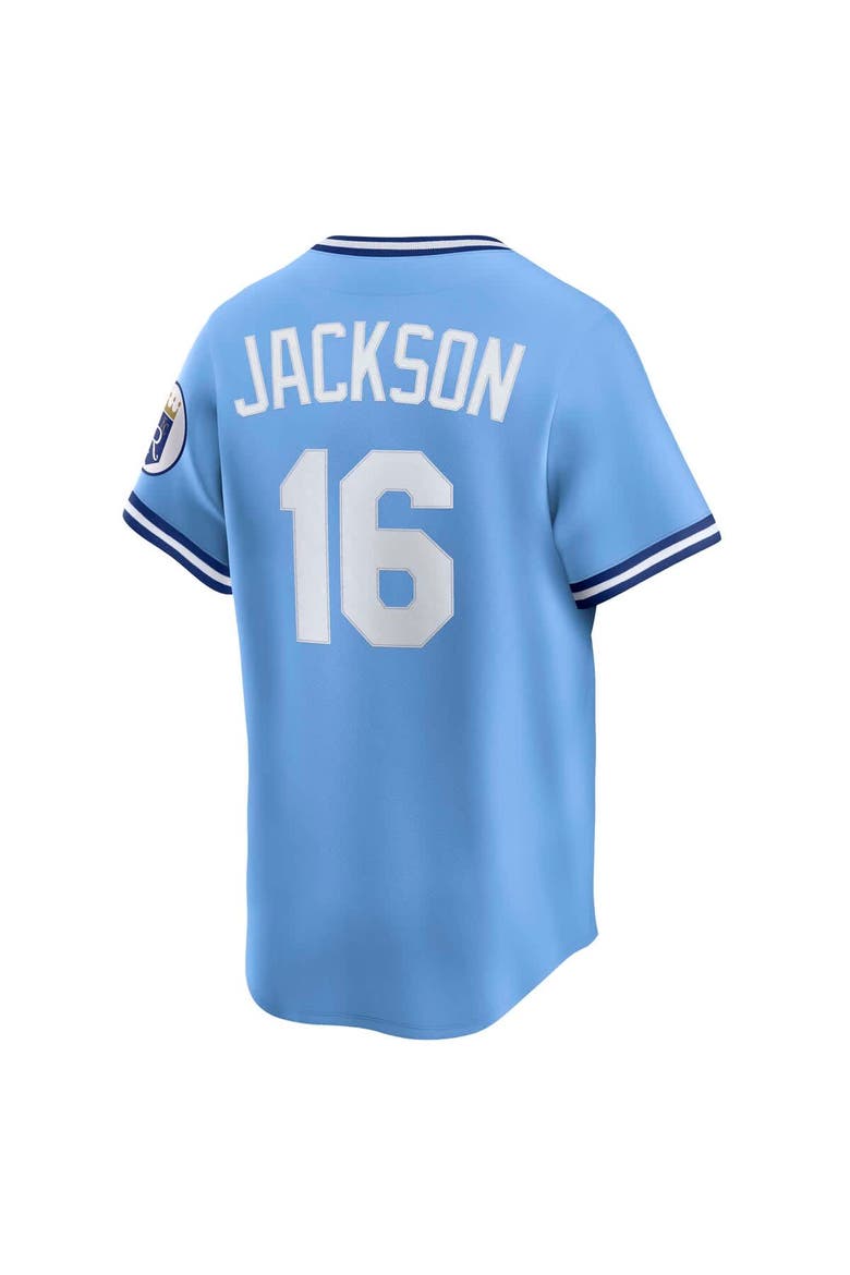 Men's Nike Bo Jackson Light Blue Kansas City Royals Throwback Cooperstown Collection Limited Jersey, Alternate, color, Light Blue