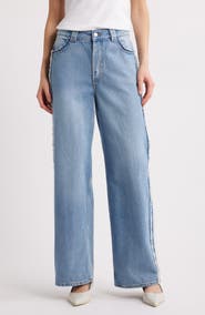 & Other Stories Fringe Wide Leg Jeans