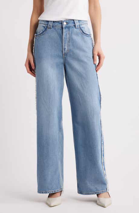 & Other Stories Fringe Wide Leg Jeans