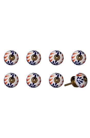 Kinetic 8-pack Knobs In Blue Orange Cream
