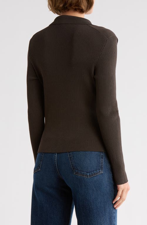 French Connection Marlo Collared Cardigan In Brown