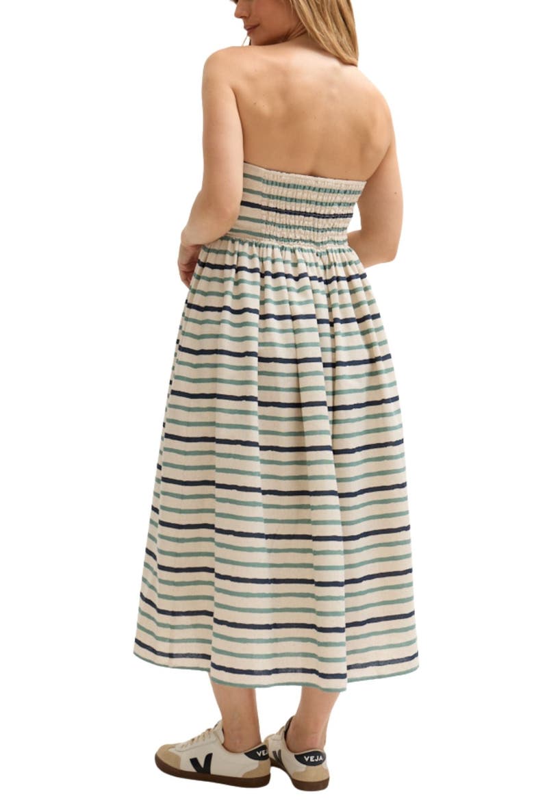 Regatta Sleeveless Bardot Neck Midi Dress, Alternate, color, Beige