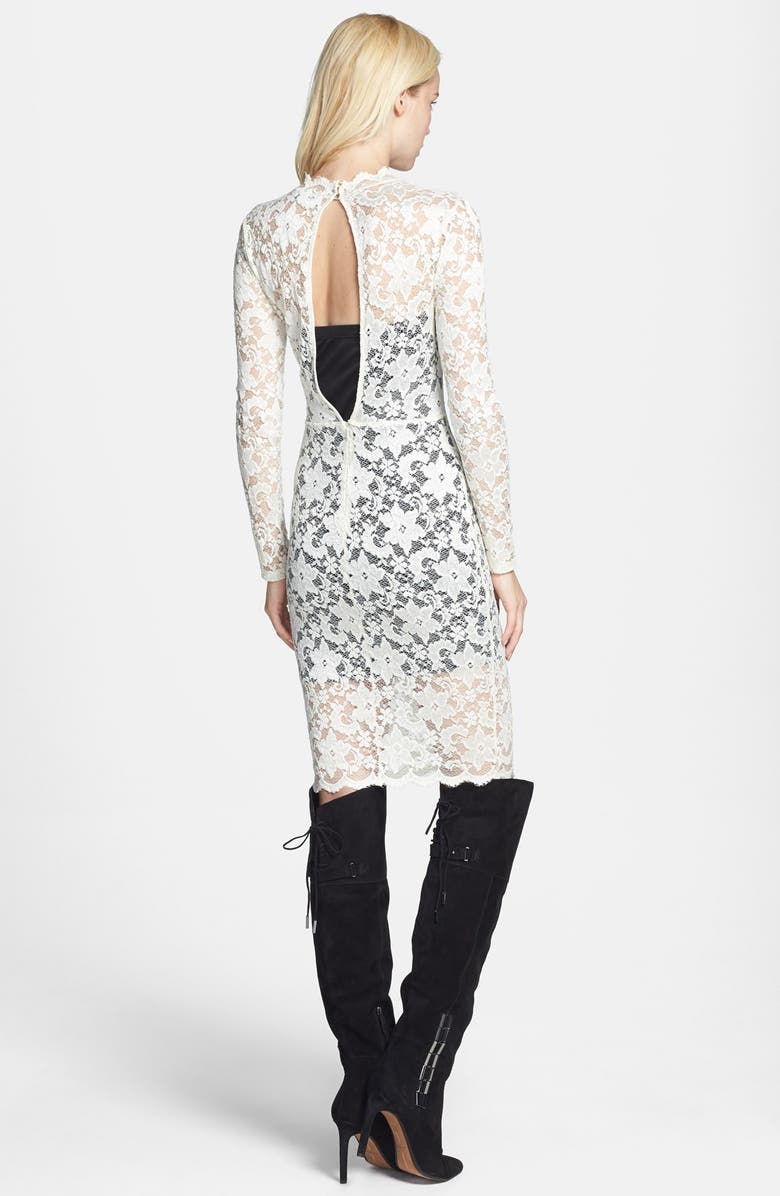 ASTR the Label ASTR Lace Body-Con Dress, Alternate, color, 