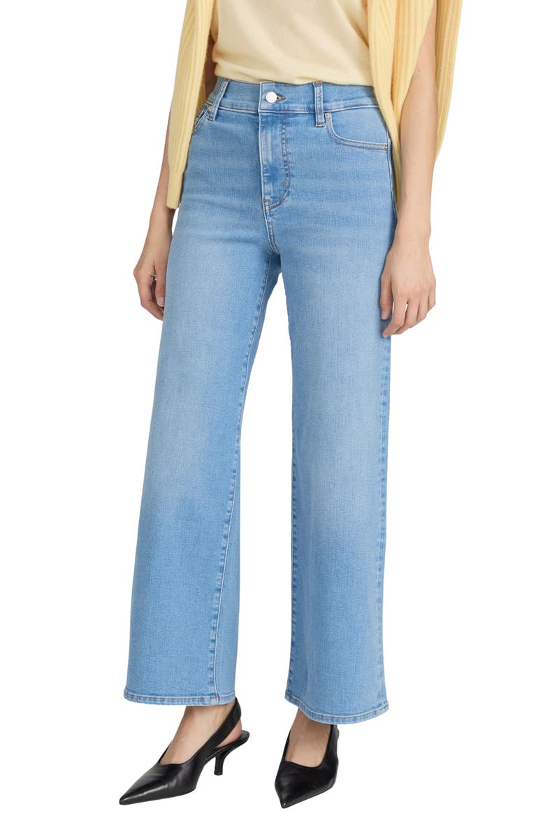 Le Pixie High Waist Slim Palazzo Jeans, Alternate, color, HONEYMOON