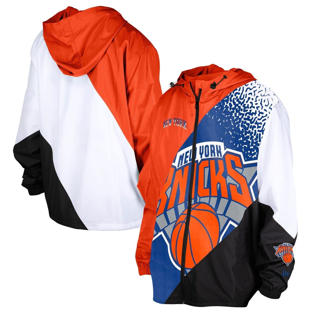 Men's New Era Orange New York Knicks 2024/25 City Edition Full-Zip