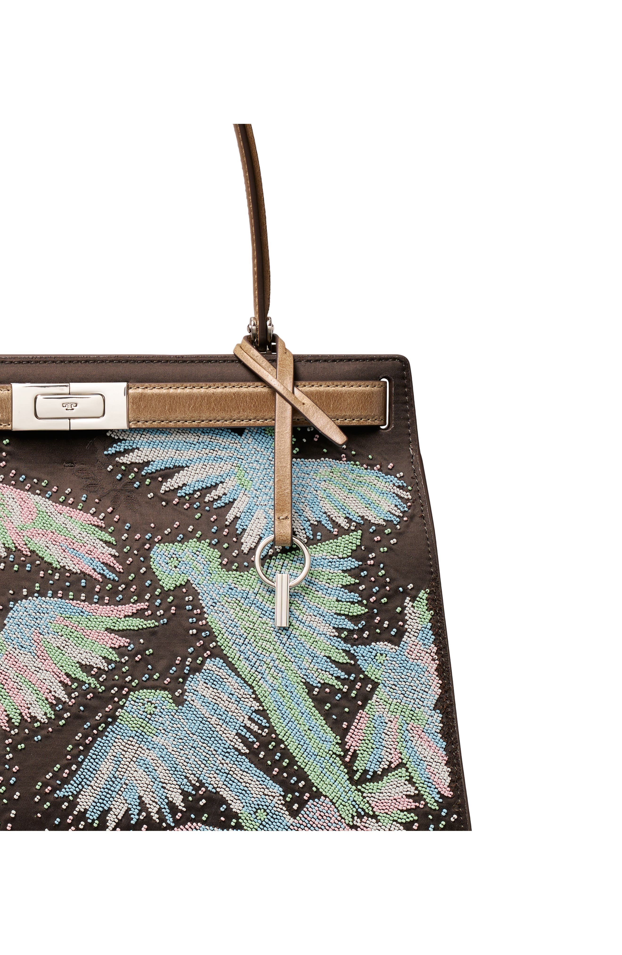 Beaded Classic Lee Bag, Alternate, color, BROWN MULTI