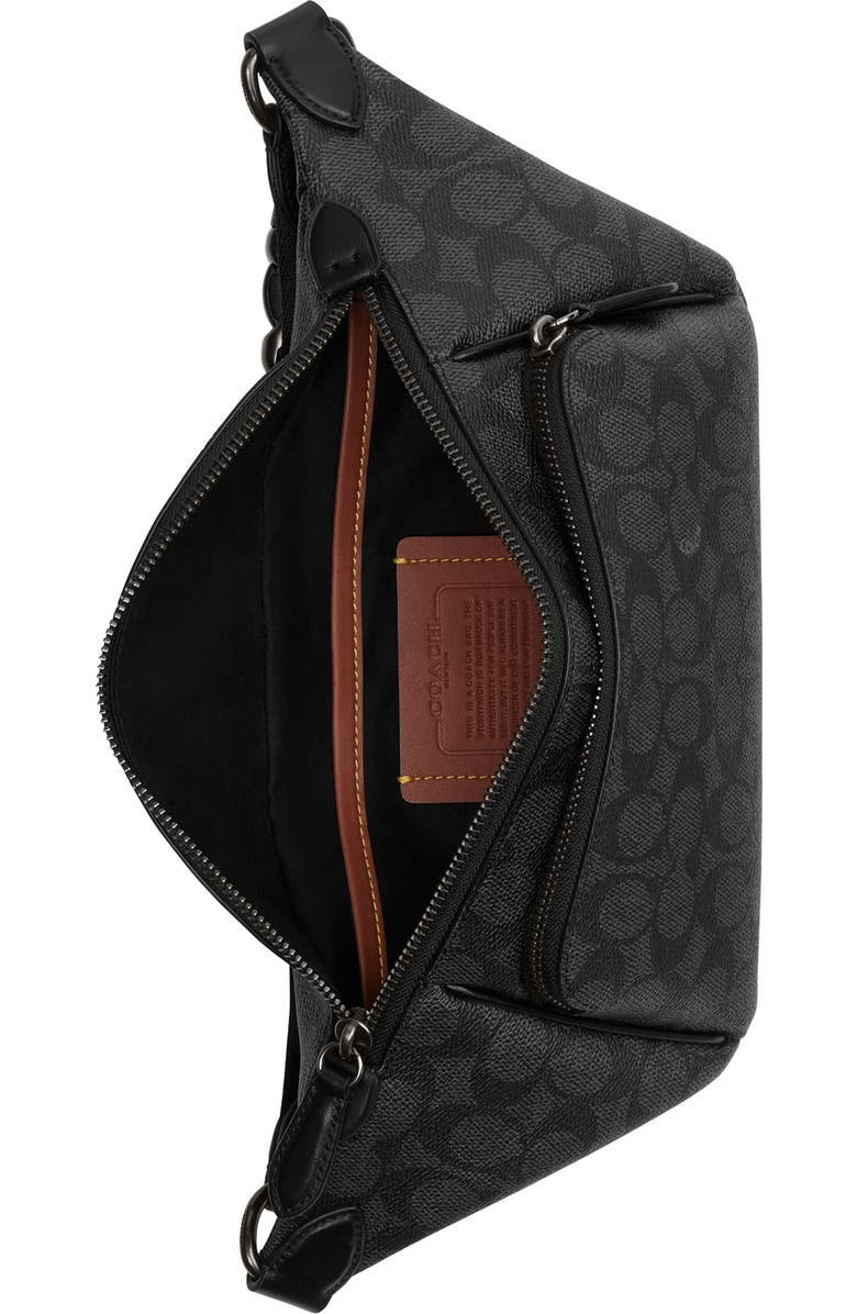 COACH League Signature Canvas Belt Bag, Alternate, color,