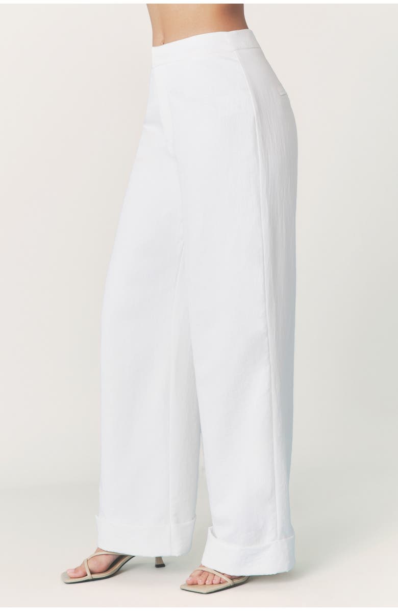 Six Stories Verity Tailored Textured Pants, Alternate, color, White