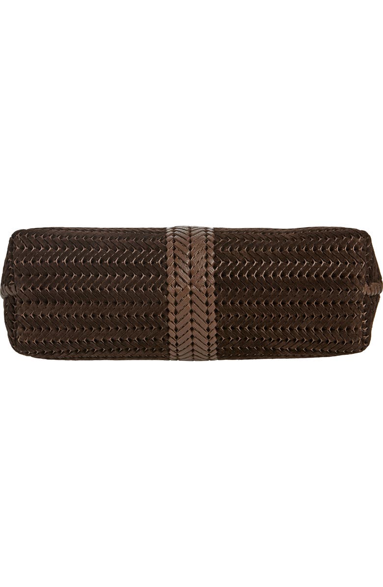 Anya Hindmarch The Neeson Herringbone Woven Leather Hobo, Alternate, color,