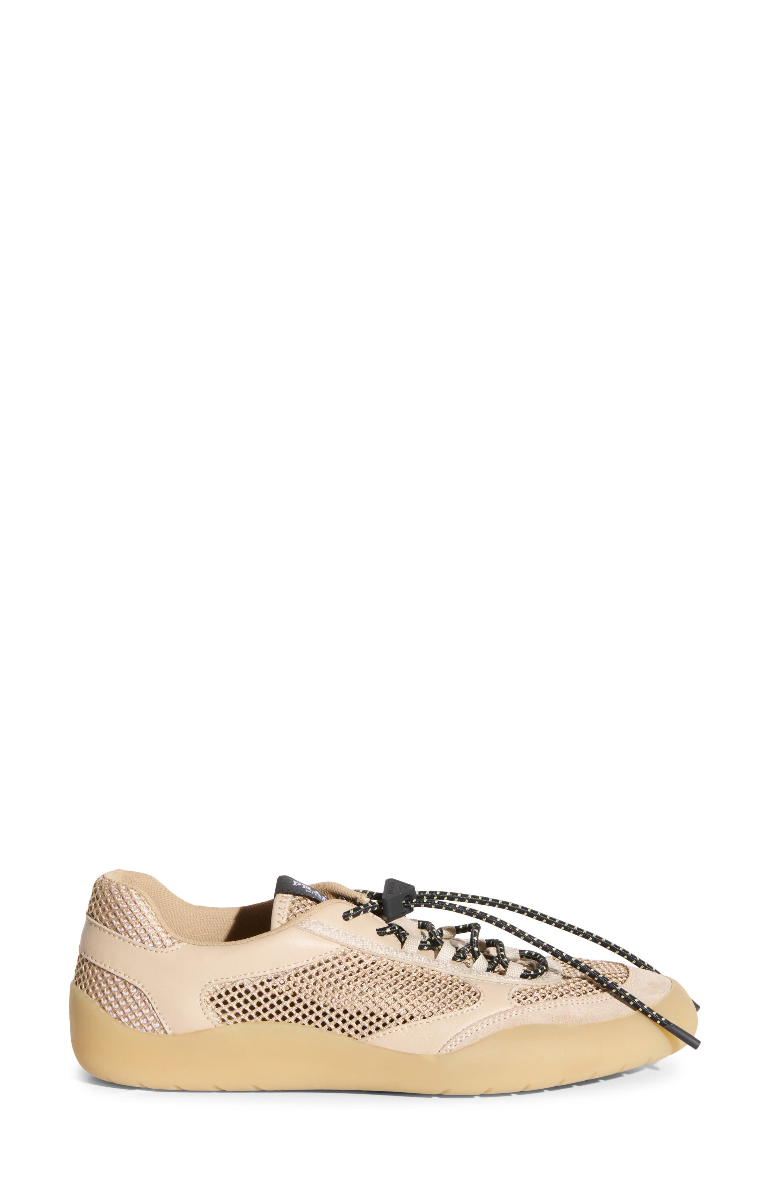 Prada Speedrock Mixed Media Sneaker, Alternate, color, Deserto