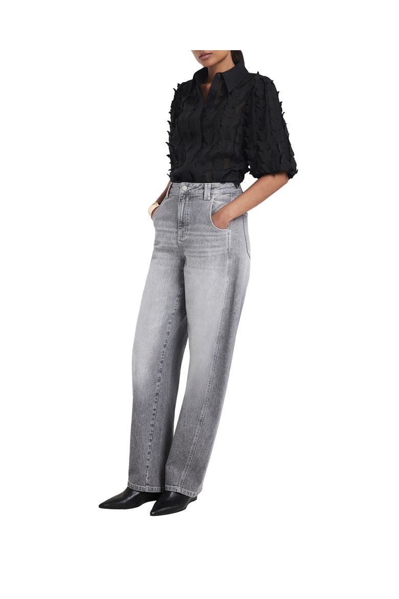 Butterfly Applique Shirt, Main, color, Black