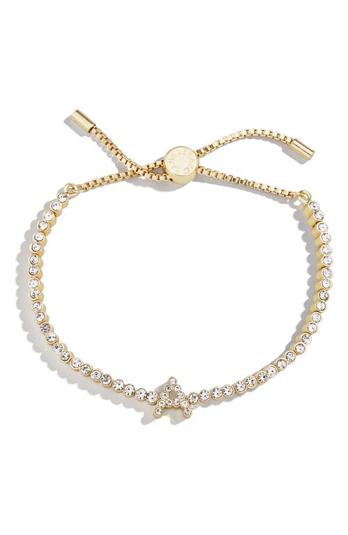 Baublebar Initial Slider Bracelet In Clear A