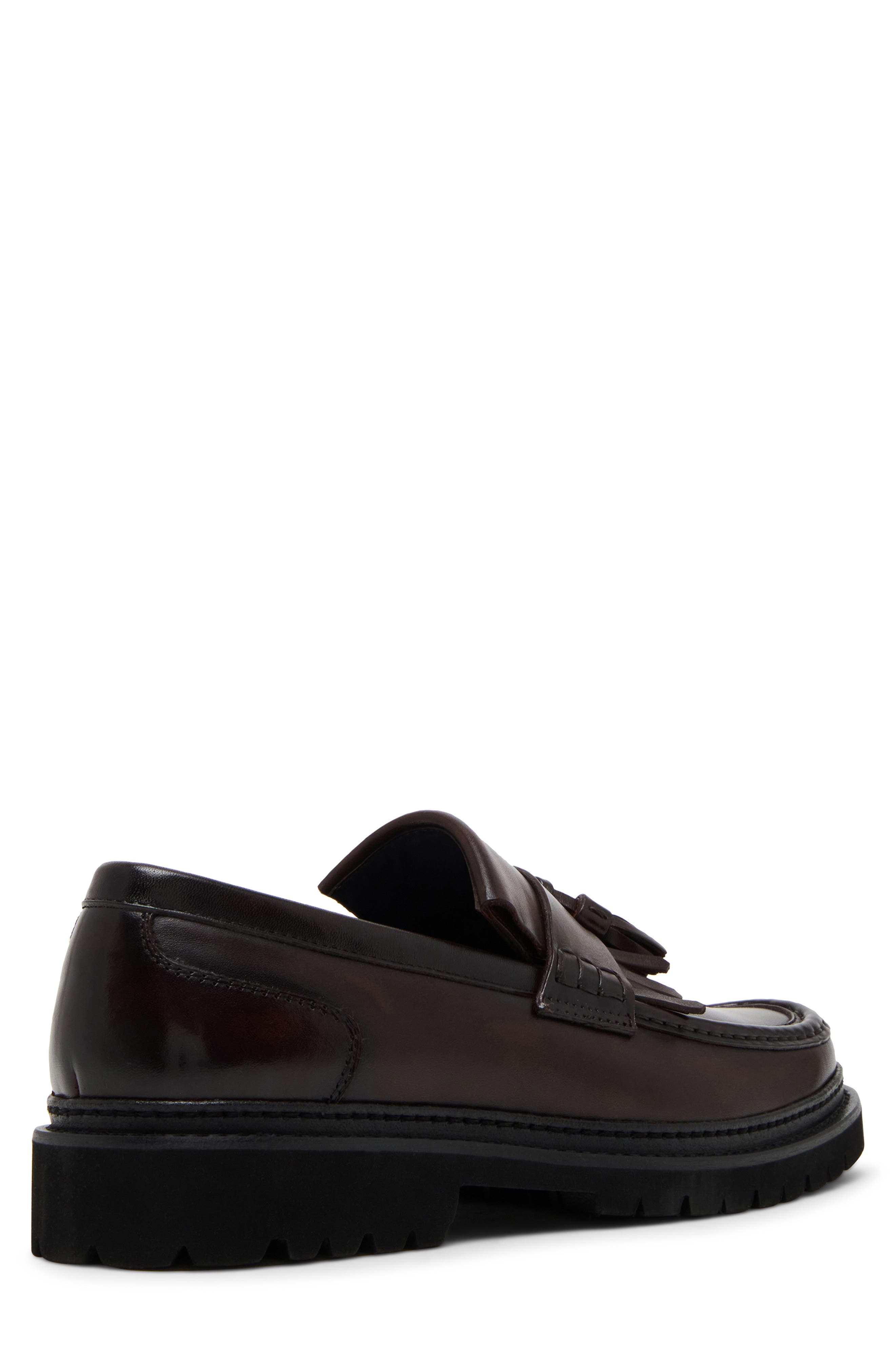 Steve Madden Ashford Lugged Kiltie Tassel Loafer, Alternate, color, 