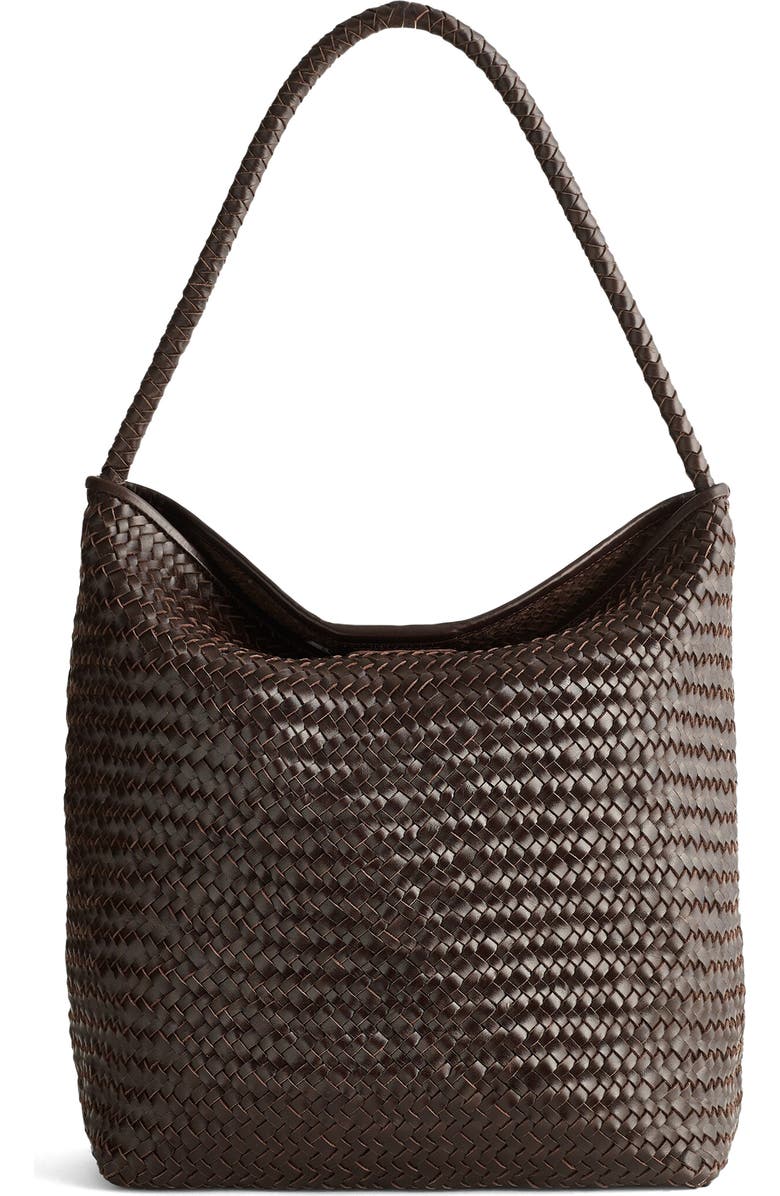 Madewell The Signature Woven Collection Bucket Bag, Main, color, Coffee Bean