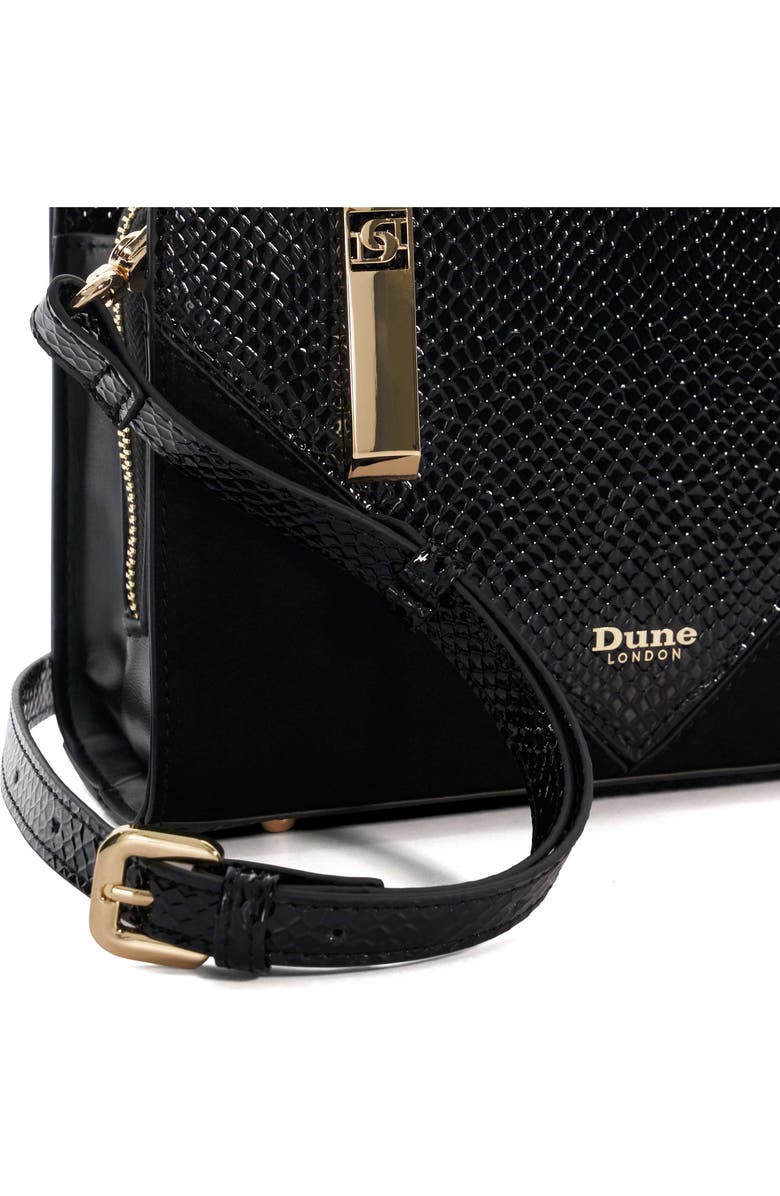 Dune London Dinkydenbeigh Top Handle Bag, Alternate, color, Black