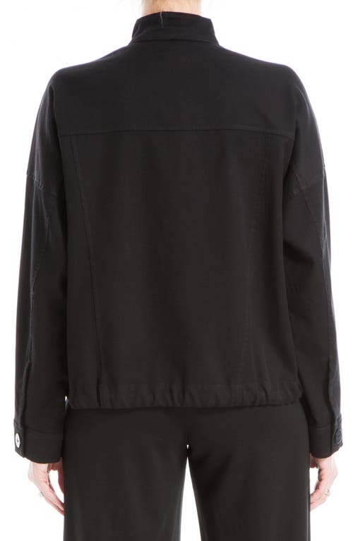 Max Studio 2 Pocket Jacket In Black-black