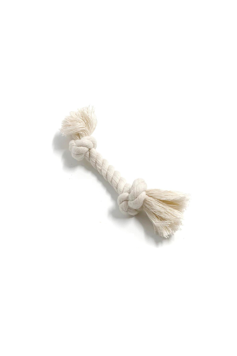 100% Organic Cotton Rope Dog Toy | USA Made, Main, color, 5/8" x 7" / 2 knots