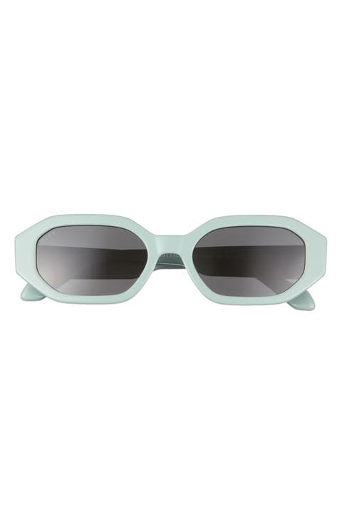 Allegra 53mm Polarized Rectangle Sunglasses