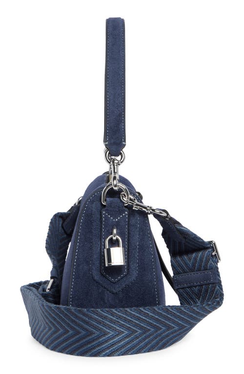 Marc Jacobs Suede Drifter Small Convertible Shoulder Bag In Blue