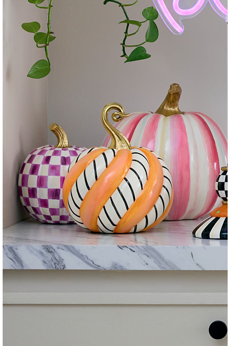 Candy Swirl Medium Halloween Pumpkin, Alternate, color, ORANGE