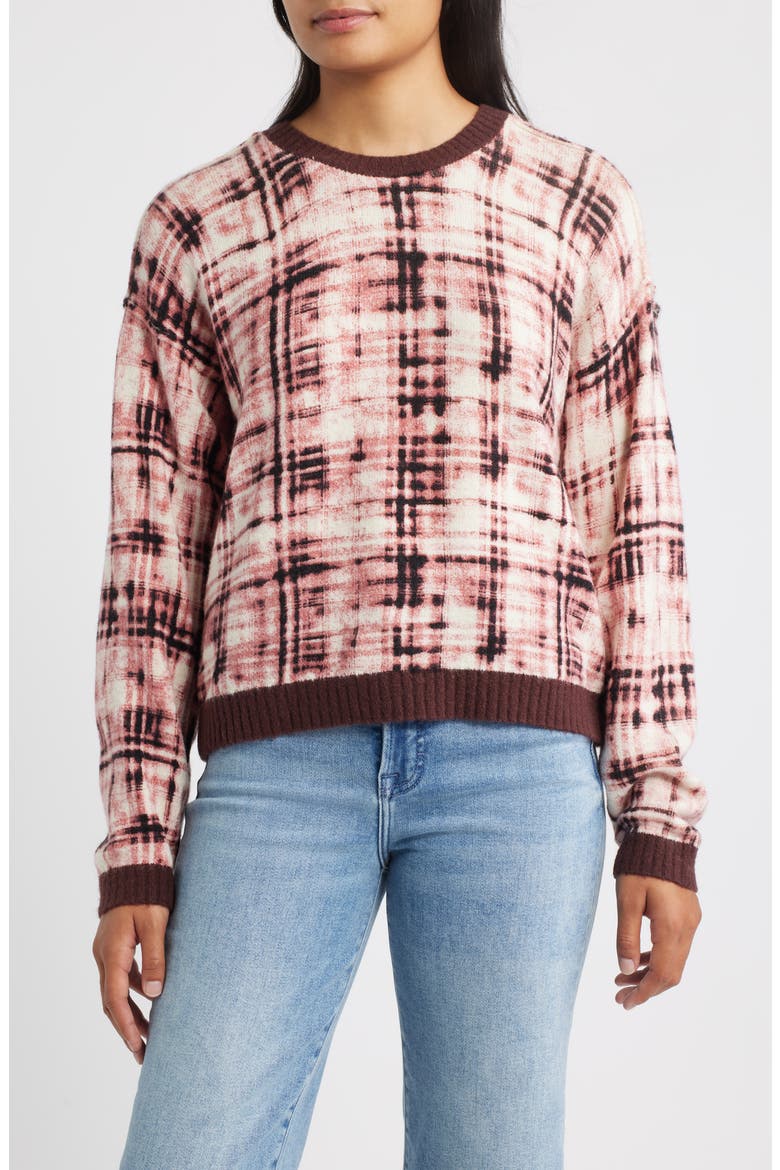 Crewneck Sweater, Main, color, MERLOT