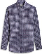 Bugatchi Julian Shaped Fit Print Button-Up Shirt