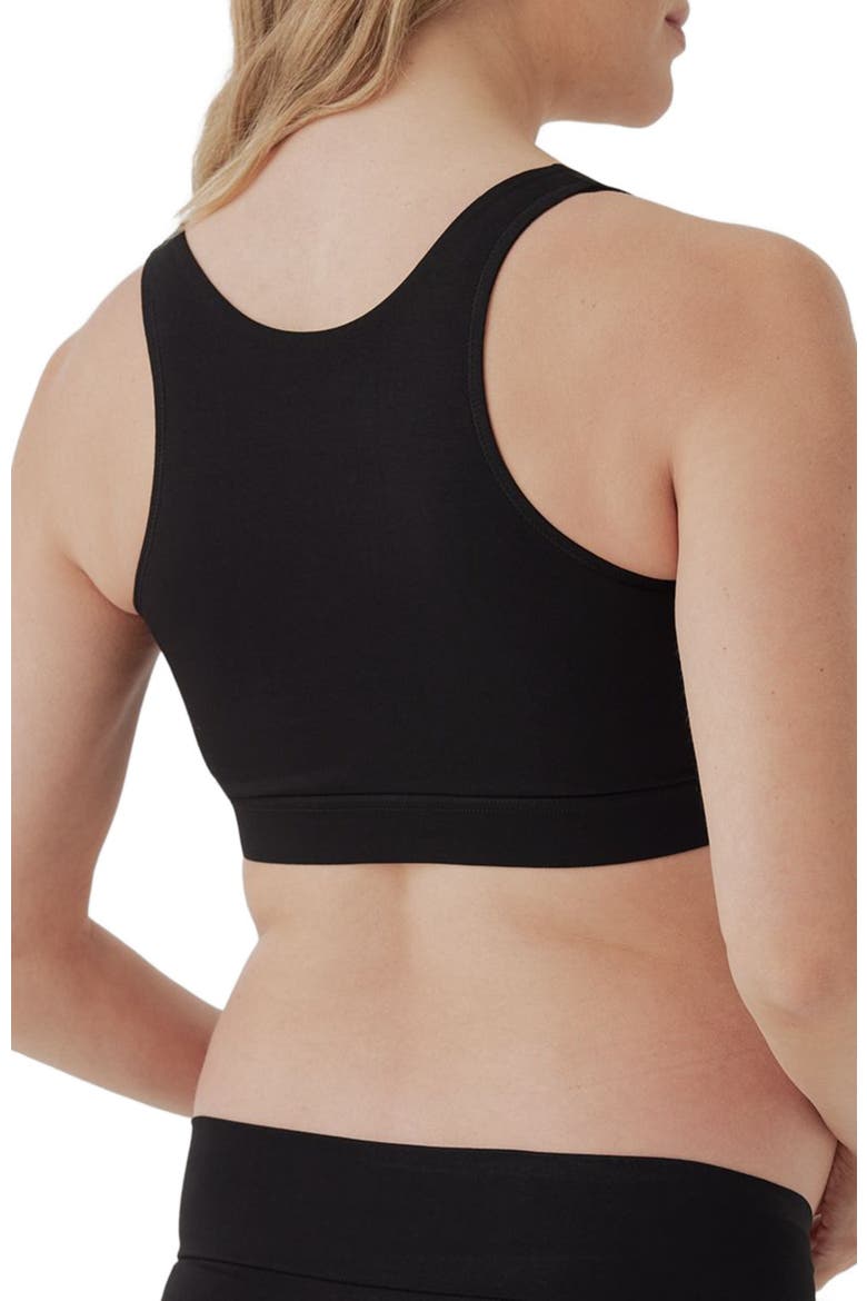 Organic Cotton Maternity Nursing Bralette, Alternate, color, Black