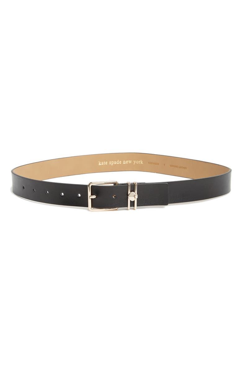 Kate Spade New York spade loop leather belt, Main, color,