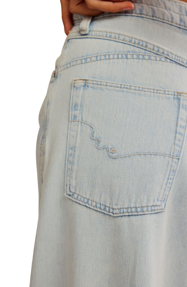 Free People Westward Demi Barrel Leg Jeans, Alternate, color, Fade Into You