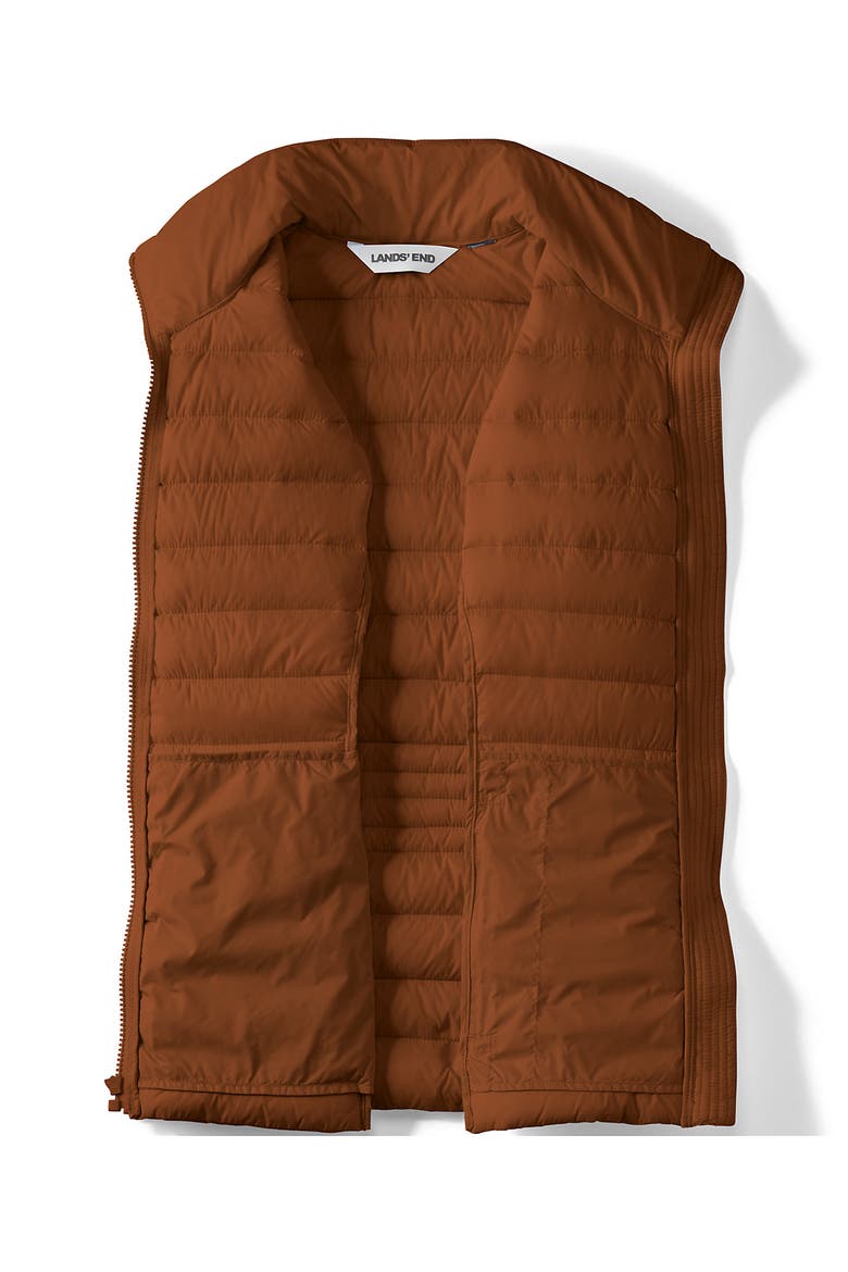 Wanderweight Packable Ultralight Down Vest, Alternate, color, Rich Ginger Brown