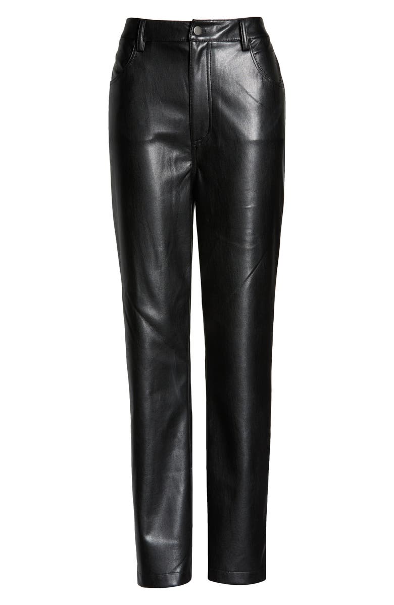 BB Dakota by Steve Madden Take A Break Faux Leather Ankle Pants, Alternate, color, 