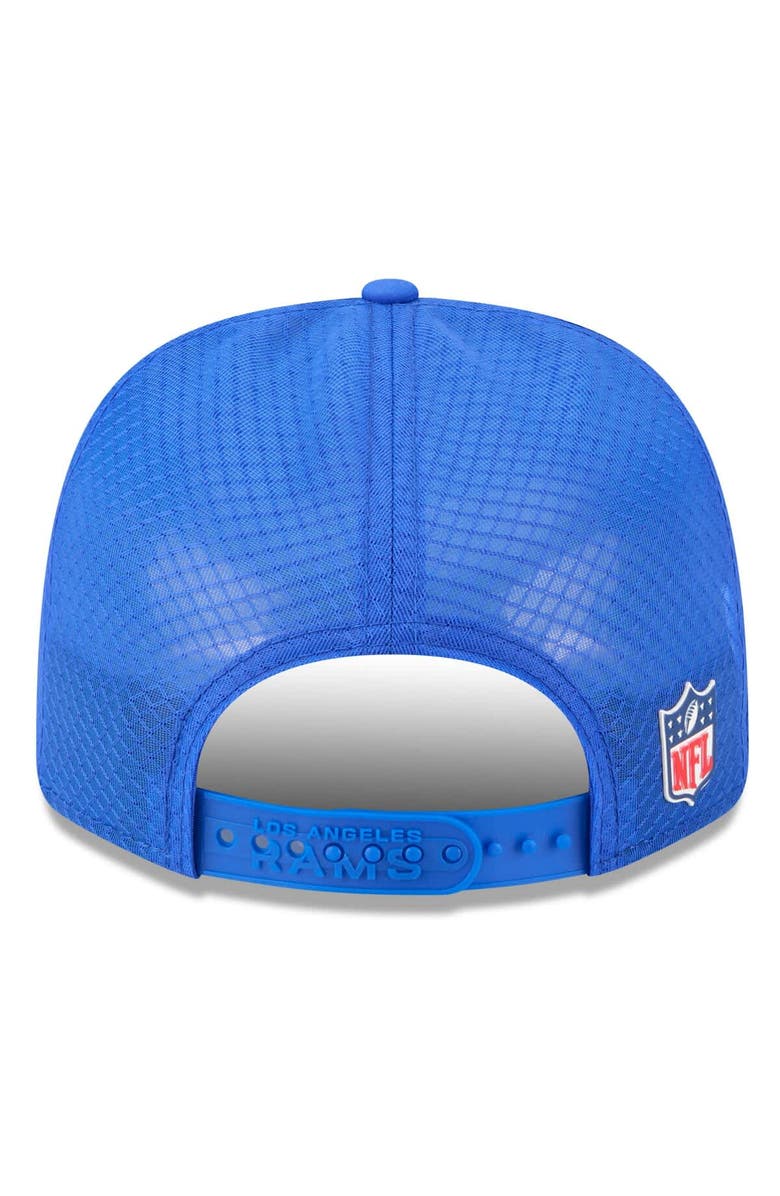 New Era Men's New Era Royal Los Angeles Rams 2025 Sideline  9SEVENTY Trucker Adjustable Hat, Alternate, color, 