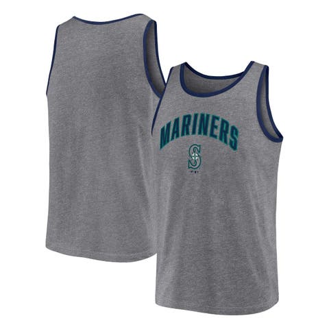 Men's Fanatics Branded  Heather Gray Seattle Mariners Primary Tank Top