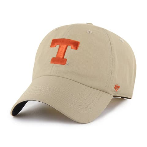 Men's '47 Khaki Texas Longhorns Clean Up brrr° Adjustable Hat