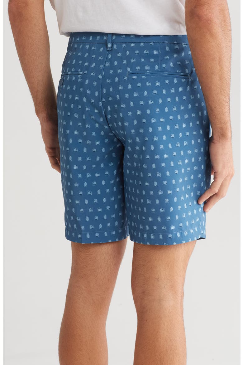 TV Print Stretch Twill Golf Shorts, Alternate, color, BLUEBERRY PANCAKE
