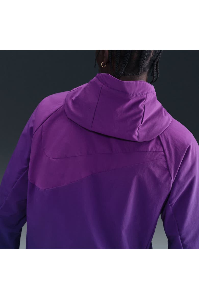 Men's Nike  Purple Barcelona AWF Woven Full-Zip Jacket, Alternate, color, Purple