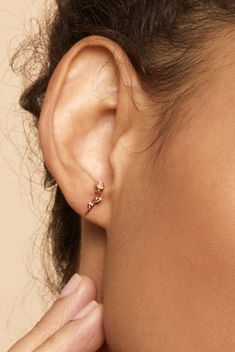 14K Gold Kiss From A Rose Studs, Alternate, color, Yellow Gold