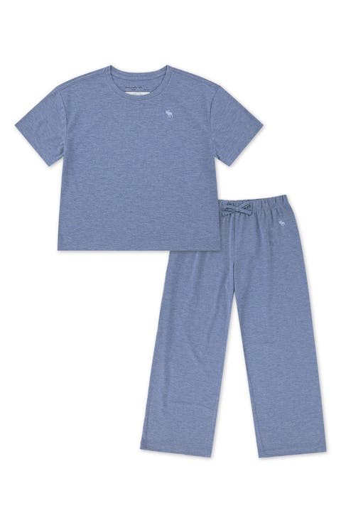 Kids' Heathered Jersey Pajamas (Little Kid & Big Kid)