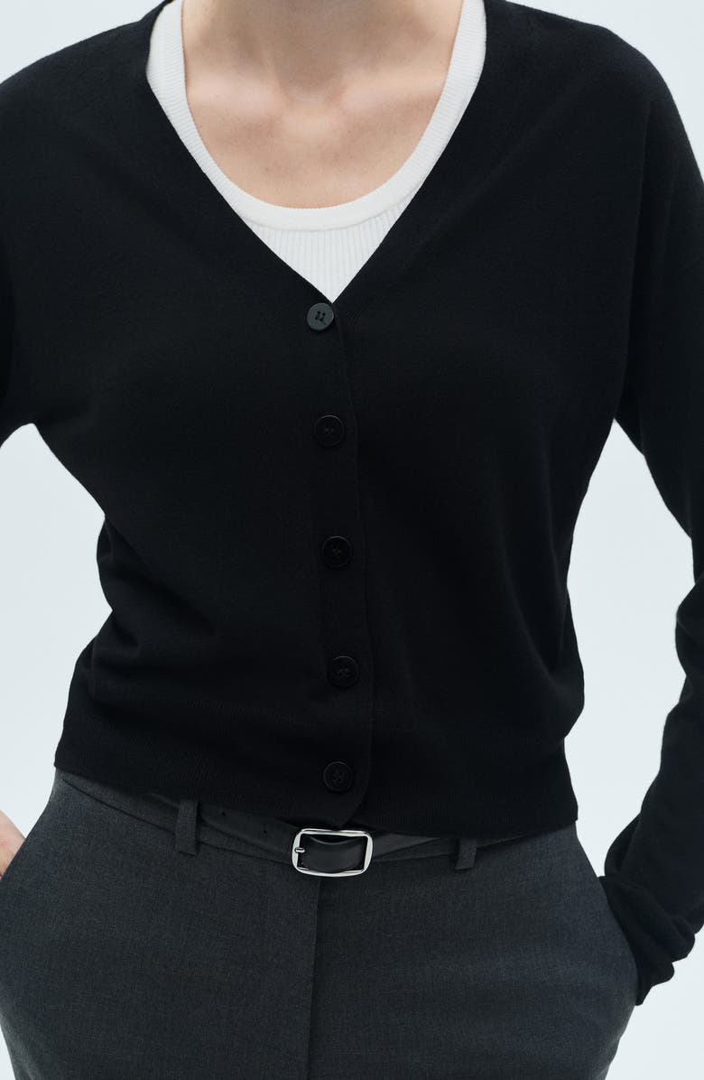 MANGO V-Neck Cardigan, Alternate, color, 