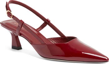 【送料無料】 スチュアート ワイツマン レディース ヒール シューズ Vinnie 50 Slingback Rosewood