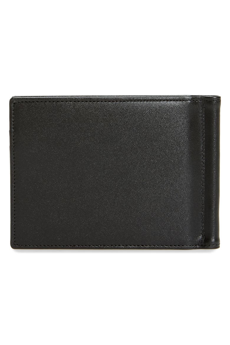 Leather Money Clip Wallet, Alternate, color, BLACK
