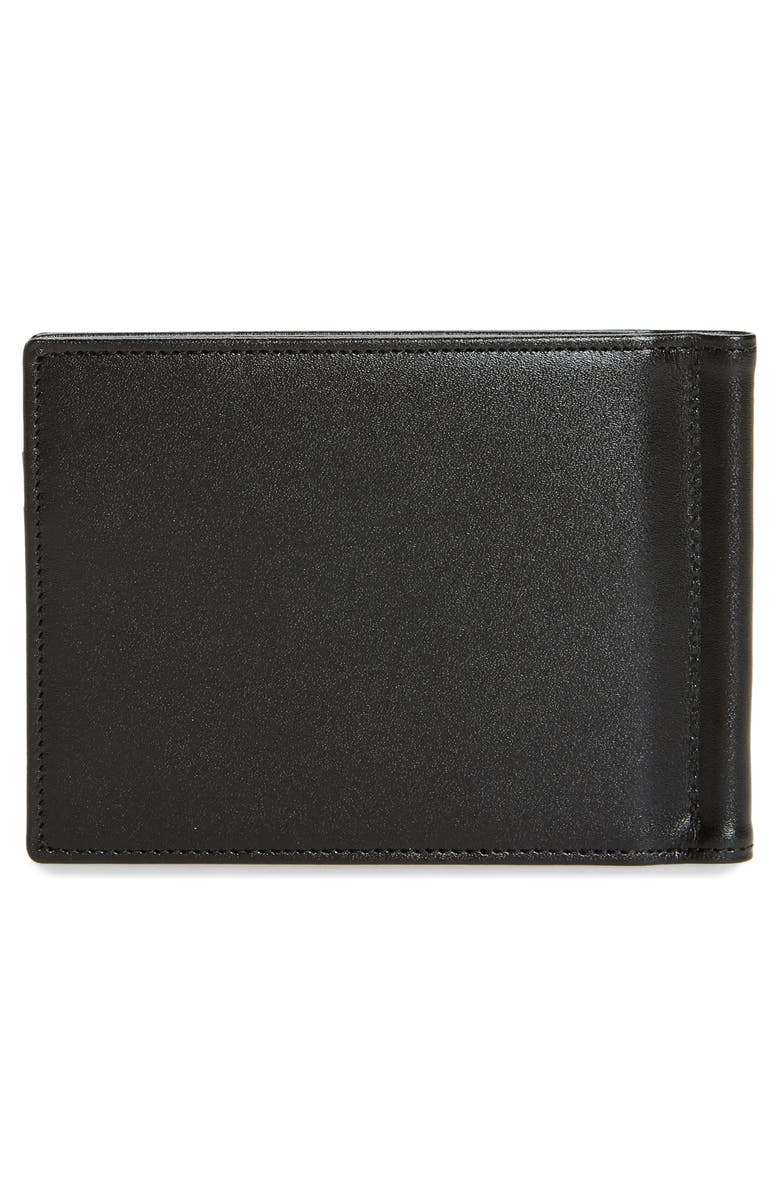 Montblanc Leather Money Clip Wallet, Alternate, color, Black