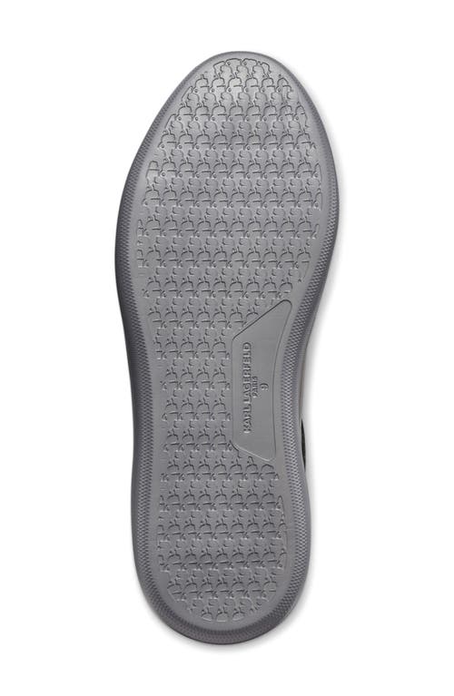 Karl Lagerfeld Paris Embroidered Signature Sneaker In Black