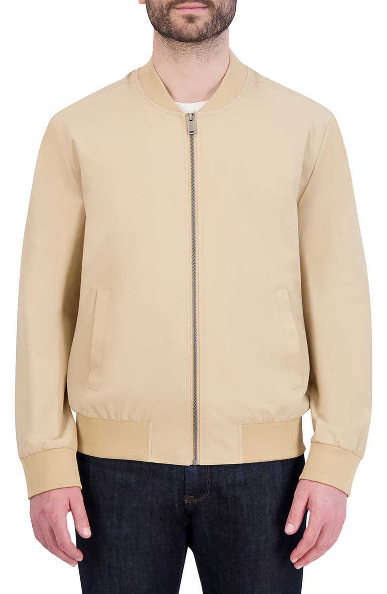Cole Haan Bomber Jacket, Main, color, Khaki