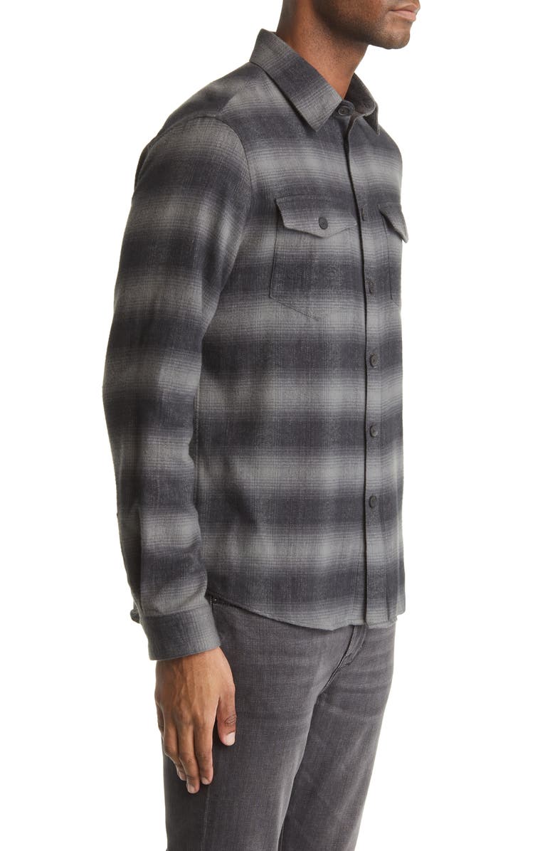 FRAME Plaid Cotton Flannel Shirt, Alternate, color, 