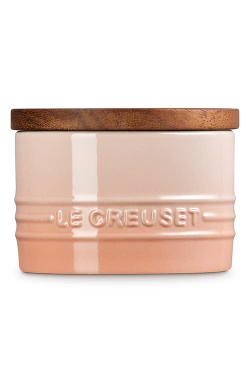 Le Creuset Signature Stoneware 7-ounce Storage Canister In Peche