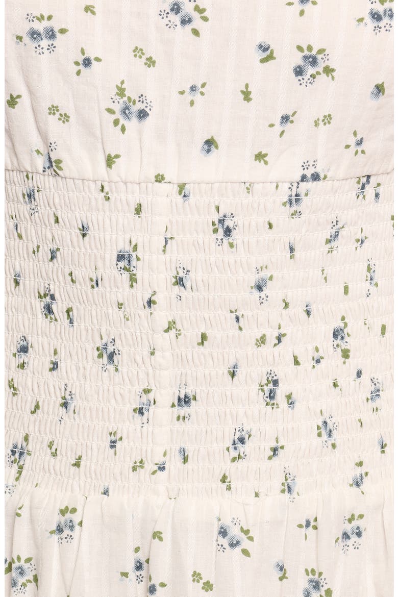 Leticia Tie Strap Maxi Dress, Alternate, color, BLUE DITSY FLORAL