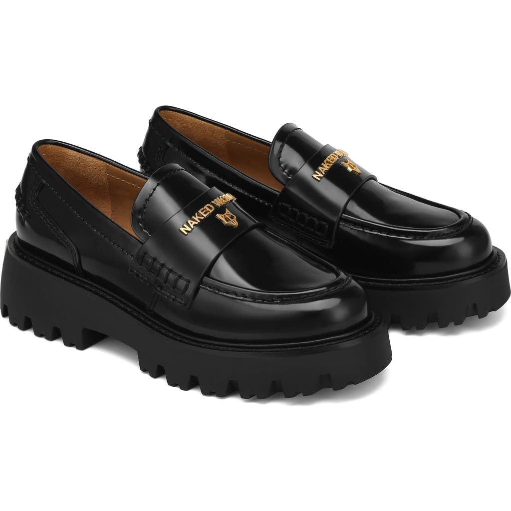 Naked Wolfe Flawed Platform Loafer In Black