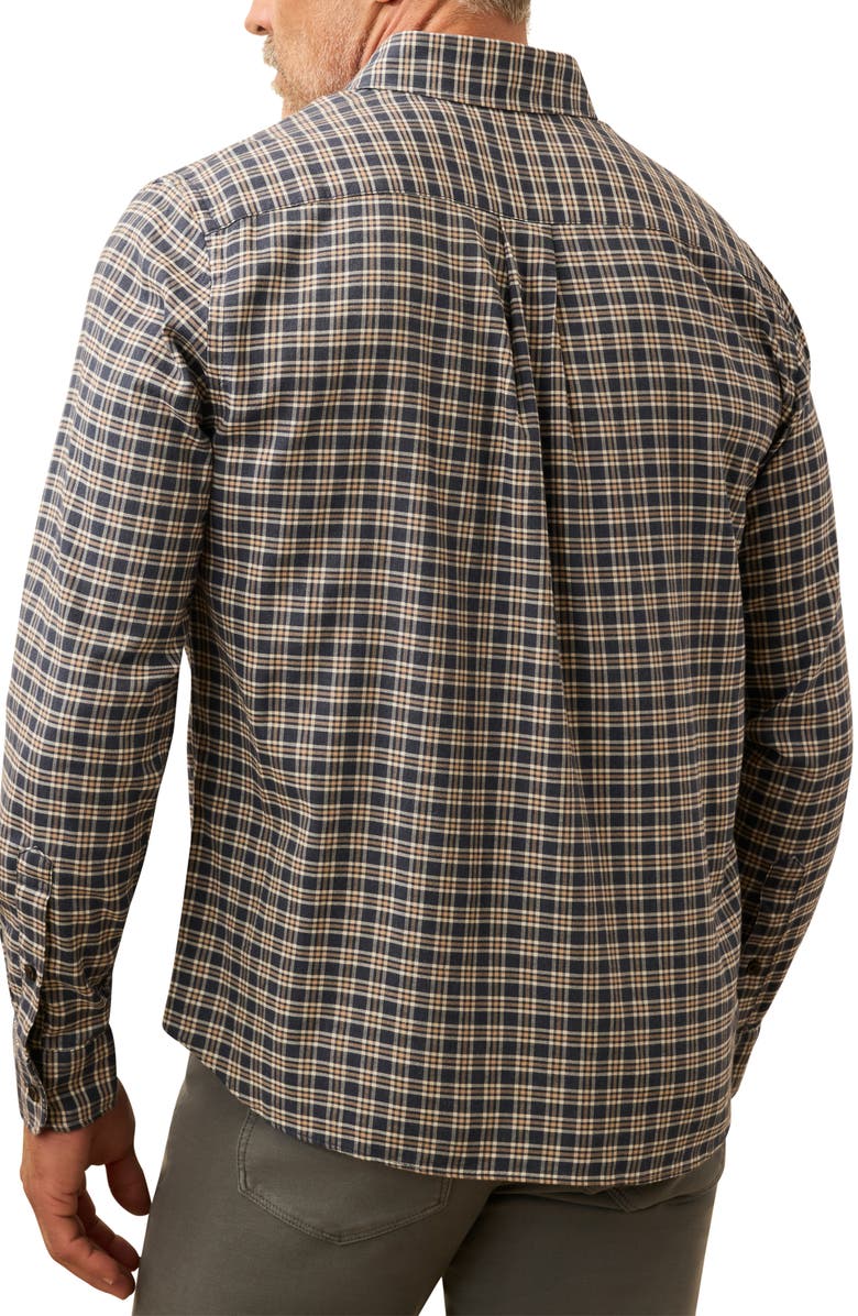 Faherty Movement Brushed Button-Up Shirt, Alternate, color, Lighthouse Point Plaid