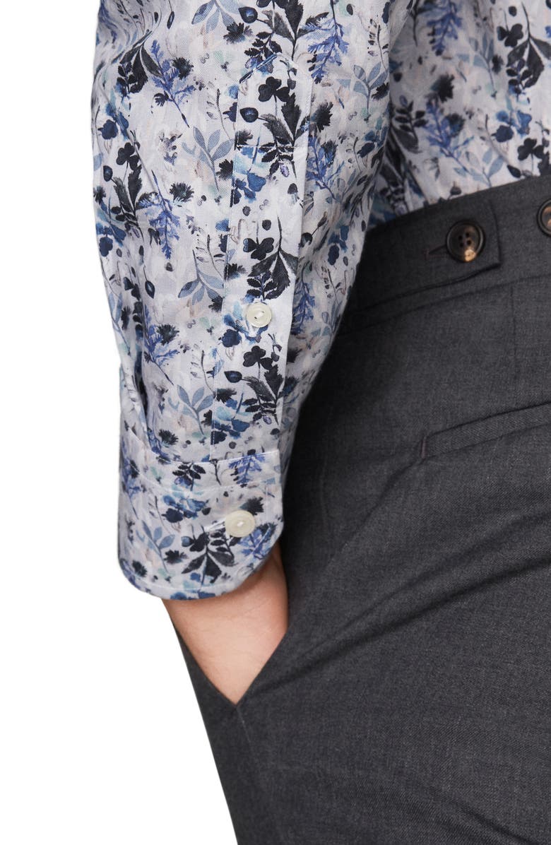 Eton Men's Contemporary Fit Floral Dress Shirt, Alternate, color,